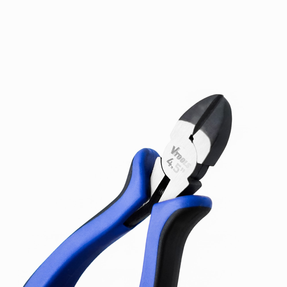 VTOOLS 4.5 Inch Mini Side Cutters with Soft Grip Handle