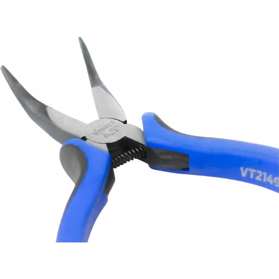 4.5 Inch Mini Bent Nose Pliers with Anti-Slip Handle