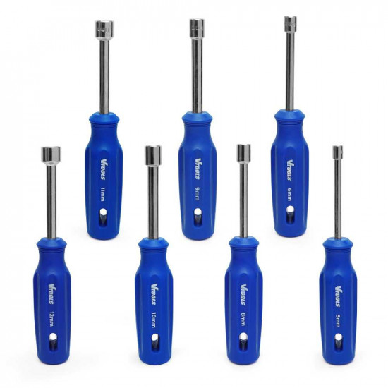 7Pcs Nut Screwdriver Set with Cushion Grip Handles