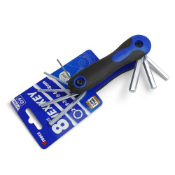8 Piece Folding Hex Key Wrench Set