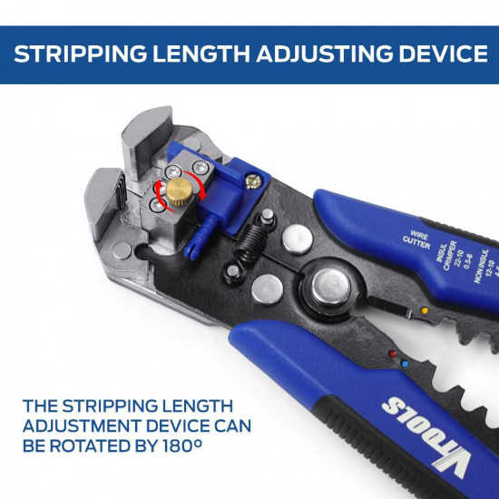 3-in-1 Automatic Wire Stripper, Cutter, and Crimper Tool