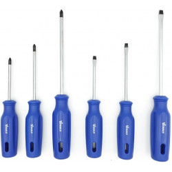VTOOLS 6Pcs Screwdriver Set, 75,100 and 150mm Phillips and Slotted, Magnetic Tip With Non-Slip Comfortable Handle