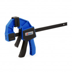VTOOLS 6-Inch Quick Grip Clamps for Woodworking, One-Handed Bar Clamps, Up to 68KG Clamping Force, 60MM Throat Depth