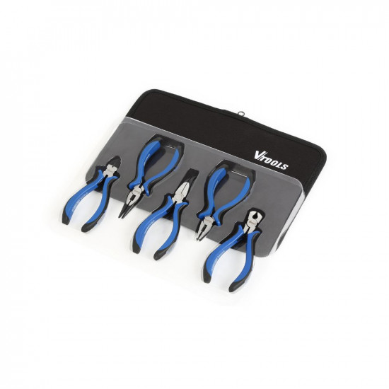 VTOOLS 5pcs Mini Cutting Pliers Set, Carbon Steel with Heat Treatment, for Wire Cutter