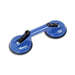 VTOOLS Heavy Duty Glass Lifter, Double Suction Cup 80 kg 116 mm Rubber