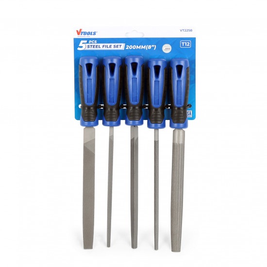 5 PCS 8-Inch T12 Steel File Set