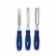 3PCS Chisel Set, 65MN Steel Blades with PP+TPR Ergonomic Handles