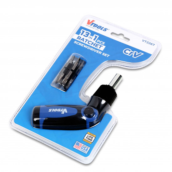 VTOOLS 13-in-1 Ratchet Screwdriver Set
