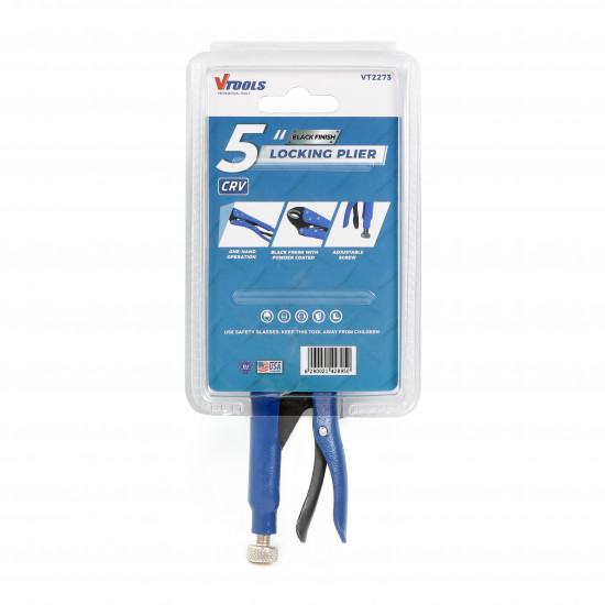 VTOOLS 5 Inch Heavy Duty Locking Pliers Professional Quality, Chrome Vanadium Steel VTOOLS 5 Inch Heavy Duty Locking Pliers Professional Quality, Chrome Vanadium Steel