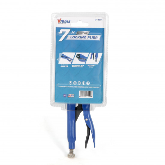 VTOOLS 7 Inch Heavy Duty Locking Pliers Professional Quality, Chrome Vanadium Steel VTOOLS 7 Inch Heavy Duty Locking Pliers Professional Quality, Chrome Vanadium Steel