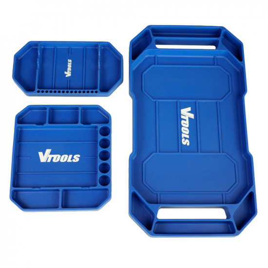 VTOOLS Premium Quality Non Slip Semi Rigid Rubber Tool Tray & Organizer (Small)