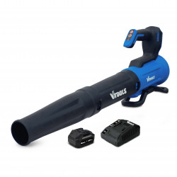 VTOOLS 20V Cordless Leaf Blower with 4.0Ah Battery & 2.0 Ah Charger