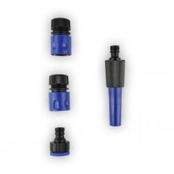 VTOOLS 4Pcs Plastic Twist Nozzle Set, 1/2 Inch, 4 Adjustable Watering Patterns