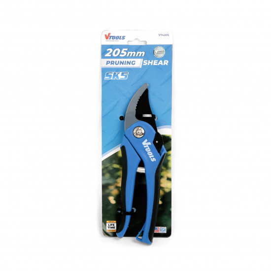 VTOOLS 205cm Professional Bypass Pruning Shears With Soft Grip Handle, Multipurpose Garden Scissors