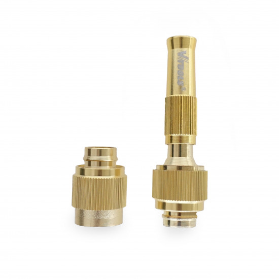 2 PC Metal Gun Hose Set with High-Quality Brass Nozzles