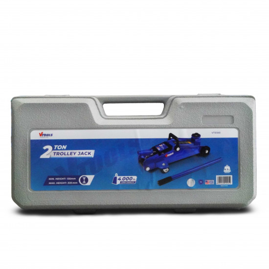 VTOOLS 2 Ton Heavy-Duty Hydraulic Trolley Floor Jack For Car