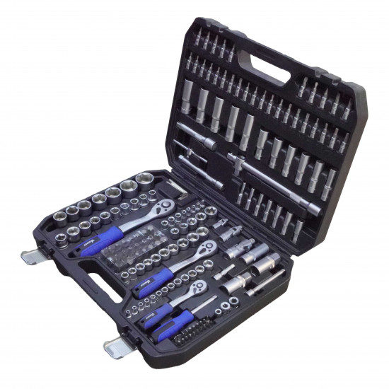 VTOOLS 171 Pcs 1/2, 1/4, and 3/8 Inch Impact Socket Tool Set