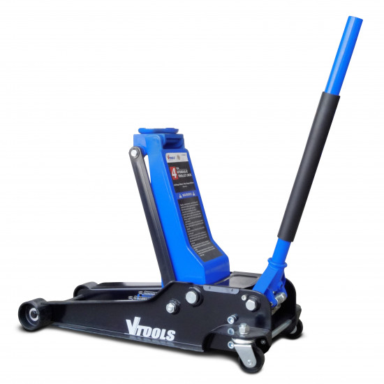VTOOLS 4 Ton Hydraulic Trolley Floor Jack with Dual Piston