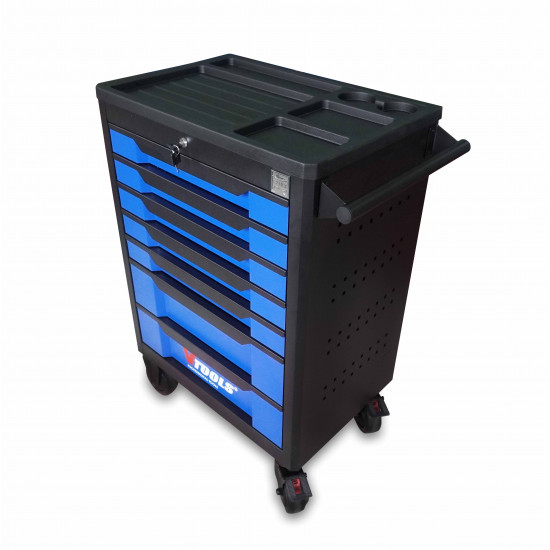 VTOOLS 389Pcs Heavy-Duty Tool Cabinet with 7 Drawers