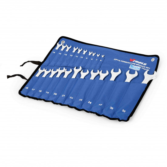 22-Piece Offset Combination Wrench Set, from 6mm to 32mm