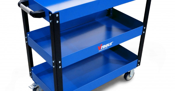 VTOOLS 3-Level Heavy duty Workshop Trolley
