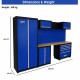 VTOOLS  Garage Storage Workstation with 7-Drawer Tool Cabinet