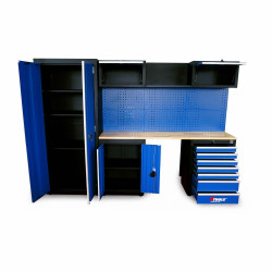 13PCS Garage Storage Workstation with 7-Drawer Tool Cabinet