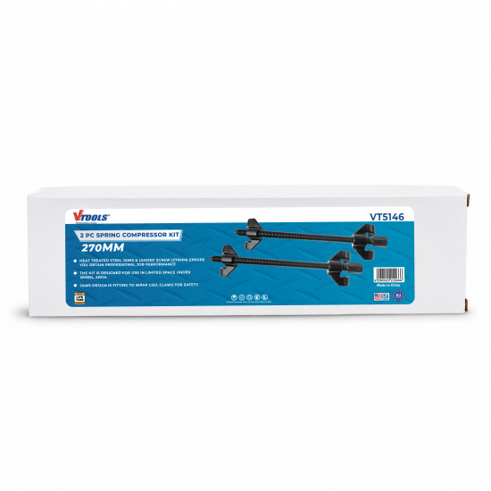 VTOOLS 2 Pc Spring Compressor Kit 270mm