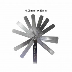 VTOOLS 15 Blade Metric Feeler Gauge