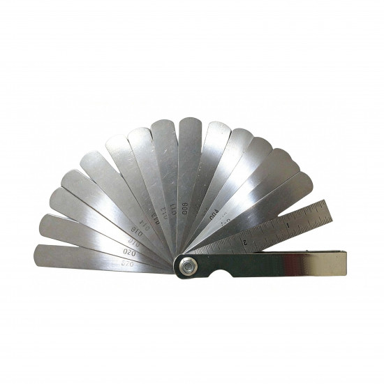 VTOOLS 15 Blade Metric Feeler Gauge