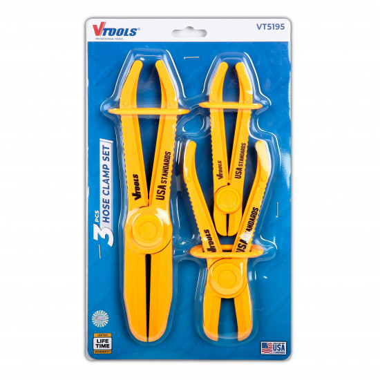 VTOOLS 3PC Hose Clamp Set
