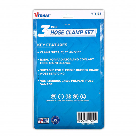 VTOOLS 3PC Hose Clamp Set