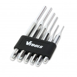 VTOOLS 6pcs CRV Steel Pin Punch Set for Repair Tools