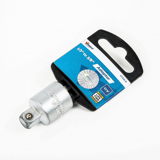 VTOOLS 1/2 to 3/8 Inch Socket Adapter CRV Steel Converter