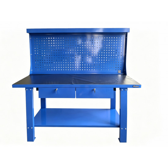 VTOOLS Heavy Duty Work Bench with Pegboard Drawer