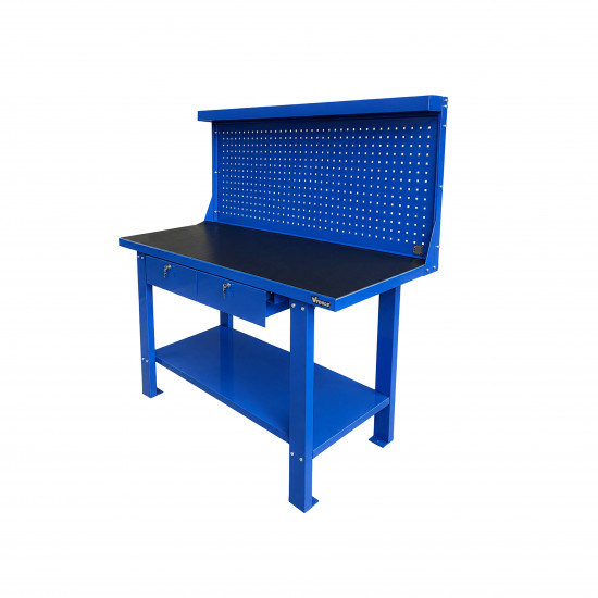 VTOOLS Heavy Duty Work Bench with Pegboard Drawer