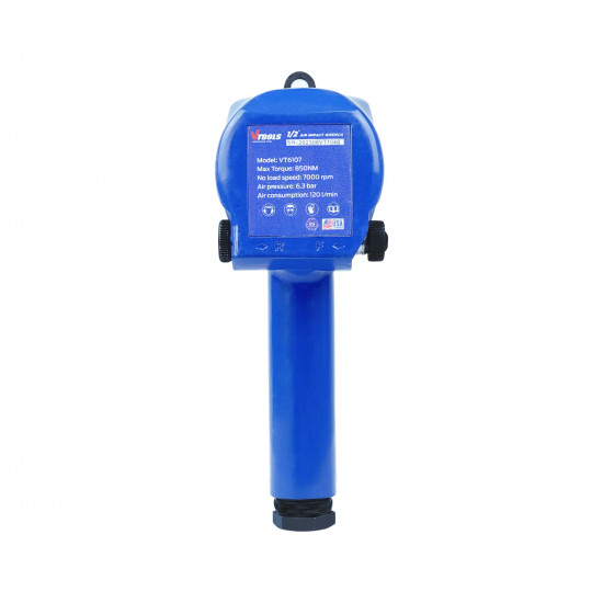 VTOOLS 1/2 Inch Air Impact Wrench, Max Torque 850Nm, up to 7000RPM