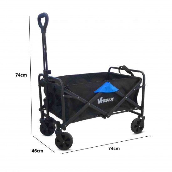 VTOOLS Foldable Utility Wagon trolley Cart