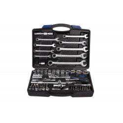 82 Pieces 1/2 & 1/4 Socket Drive and Spanner Tool Set