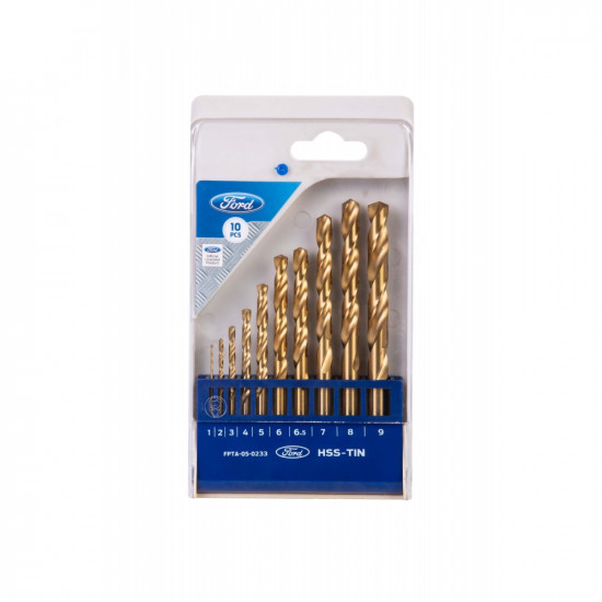 HSS-TIN DRILLS SETS 10PCS