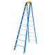 10 Ft. Fiberglass Step Ladder for working height up to 14 Ft.