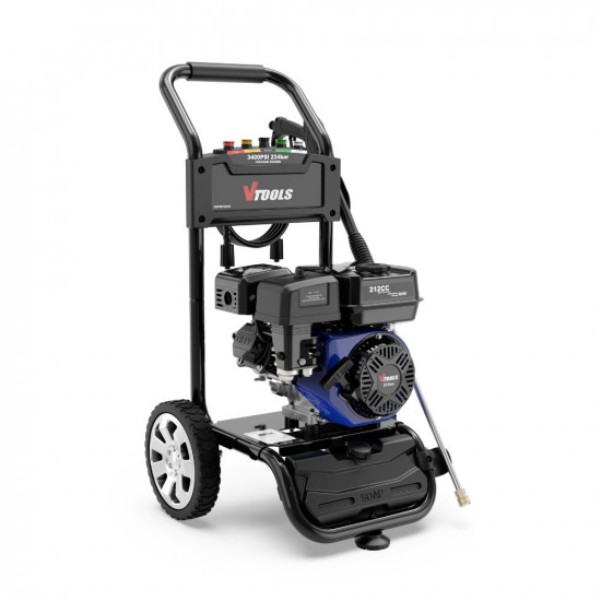 VTOOLS 234 Bar Gasoline Pressure Washer with 9 Meter Hose