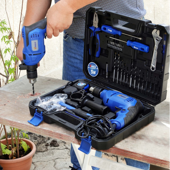 650 Watt Impact Drill Driver + 115 Pieces Tool kit