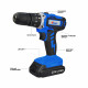20V Cordless Impact Drill With 2 Batteries & 1 Charger