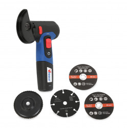 VTOOLS 7.2V Cordless Mini Angle Grinder, High Speed 6000RPM, with 2000mAh Battery, Blue
