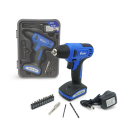 VTOOLS 12V Cordless Drill Driver with 13 Piece Bits Set , up to 850 RPM