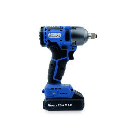 VTOOLS 20V Brushless Impact Wrench, 1/2 Inch Cordless Electric Impact Gun, High Torque 400Nm, 3 Variables Speed, 1600 Up to 2600 RPM, with 2Pcs 2.0A Li-ion Battery