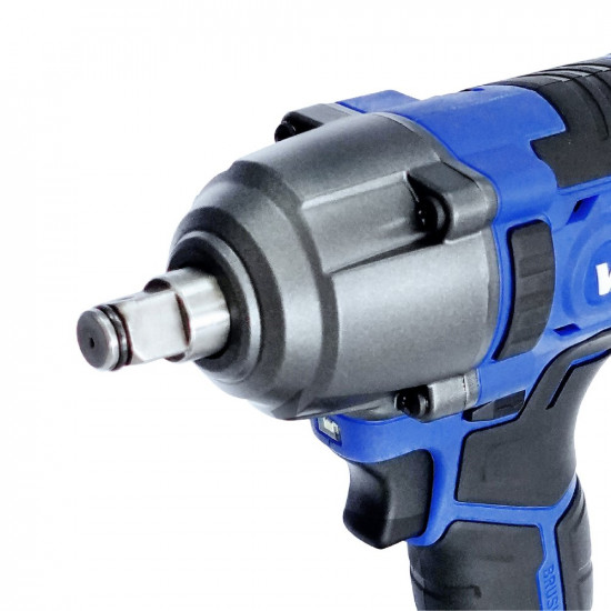 VTOOLS 20V Brushless Impact Wrench, 1/2 Inch Cordless Electric Impact Gun, High Torque 400Nm, 3 Variables Speed, 1600 Up to 2600 RPM, with 2Pcs 2.0A Li-ion Battery
