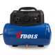 VTOOLS 6 Liter Portable Air Compressor with 1.5 HP Motor + FREE 7PC Air Accessories Kit