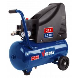 VTOOLS Portable 24 Liter Air Compressor For All Size Tires